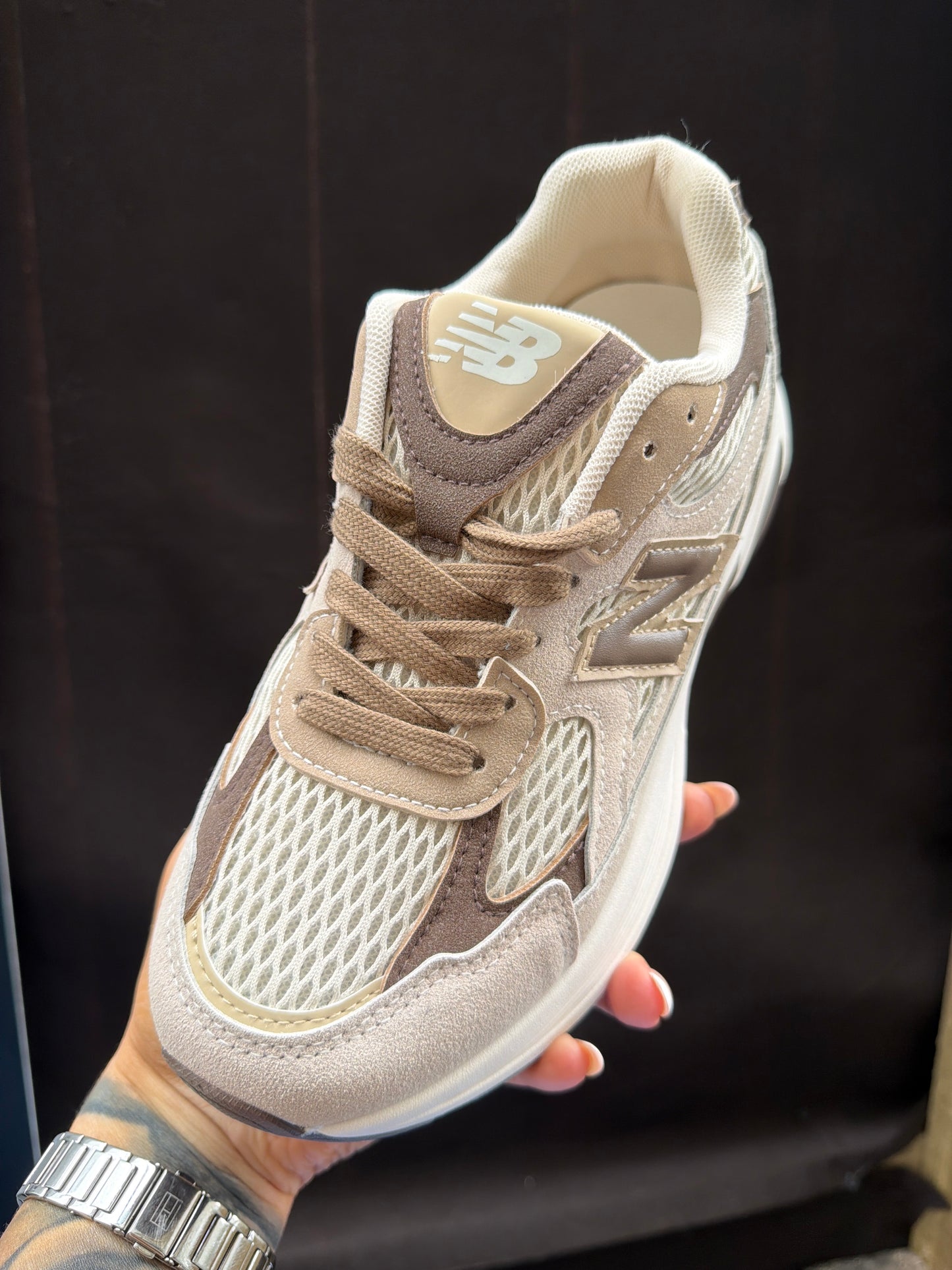 The brown NB (go up one size than your usual size!)