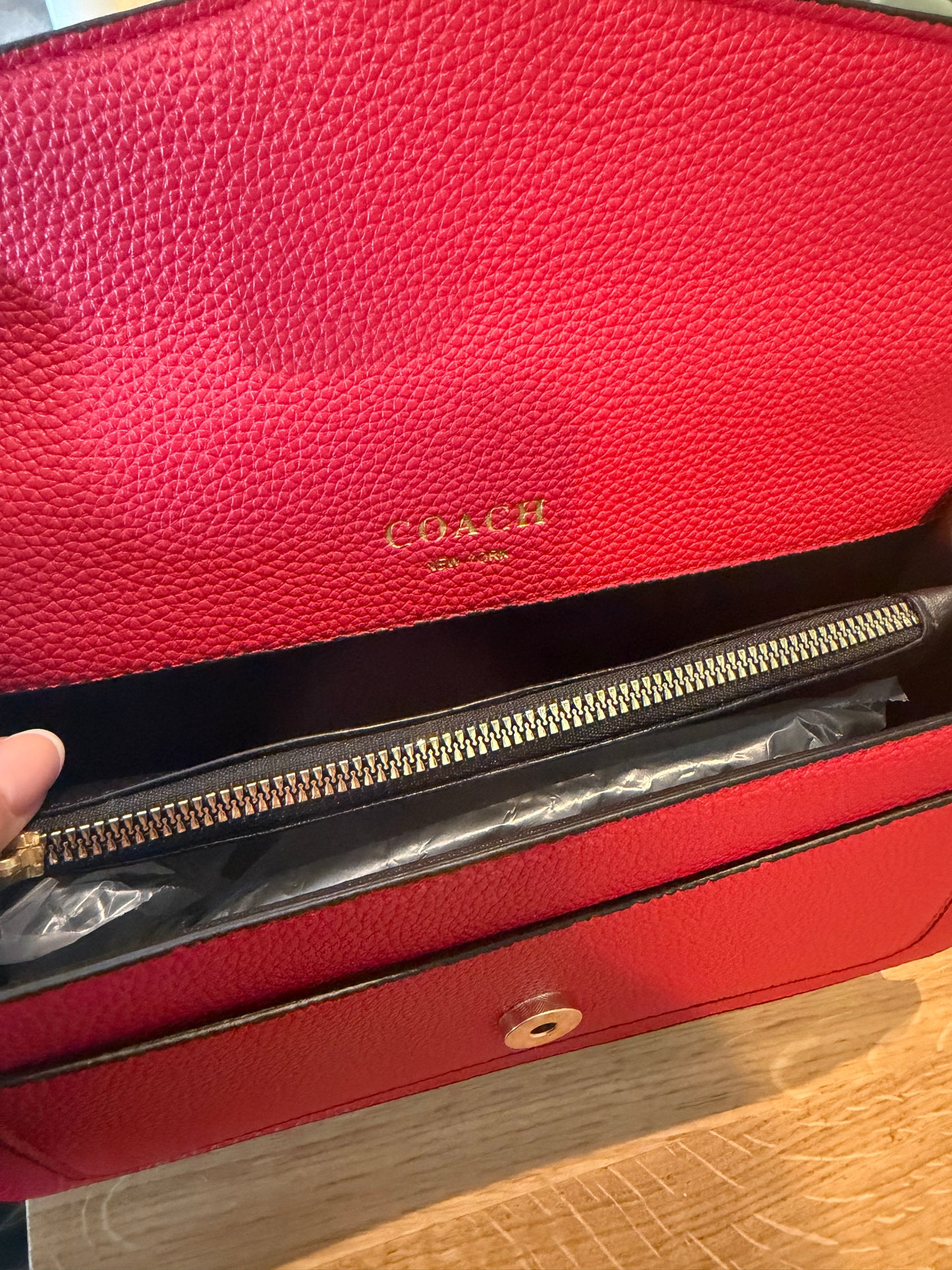 Red luxury bag