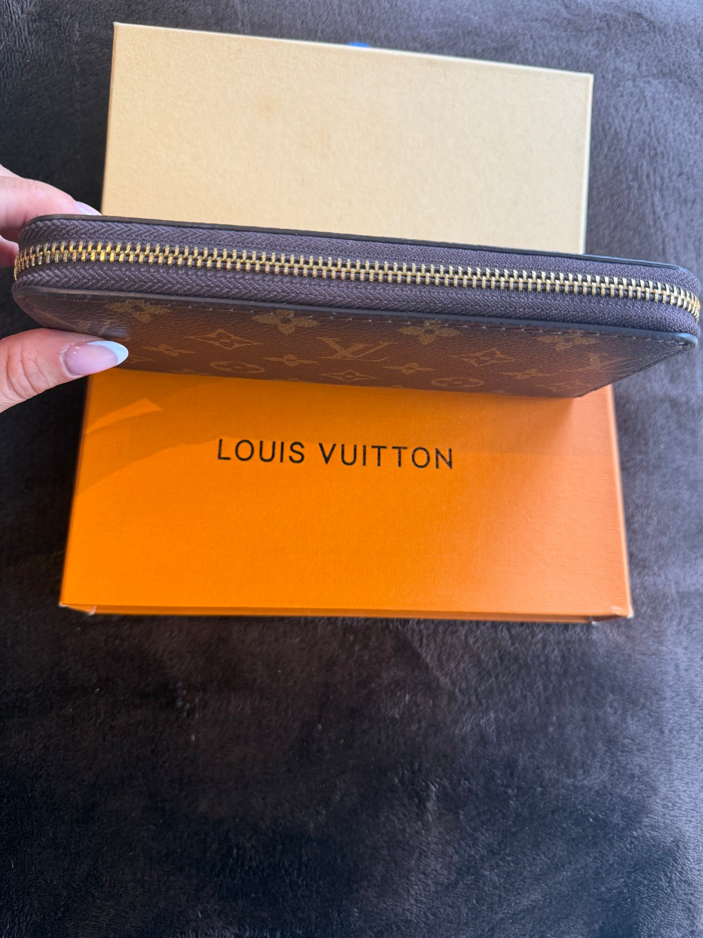 Classic Monogram Zip Around Wallet