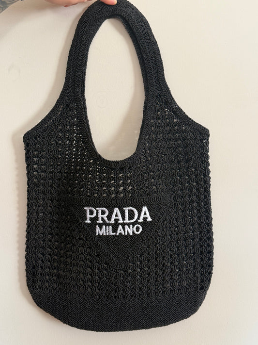 Black summer bag